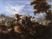 Parrocel, Joseph Cavalry Battle Spain oil painting artist